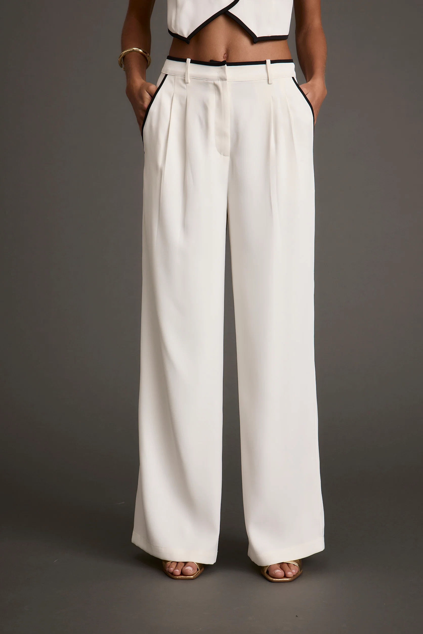 Skylar White Trousers - Image 2