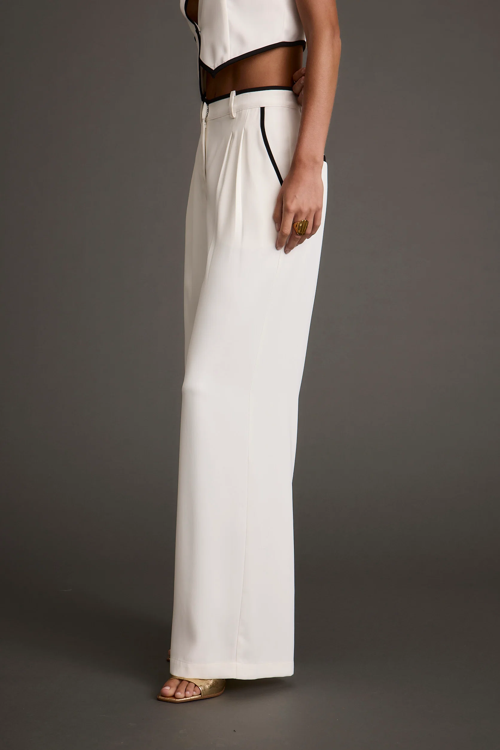 Skylar White Trousers - Image 7