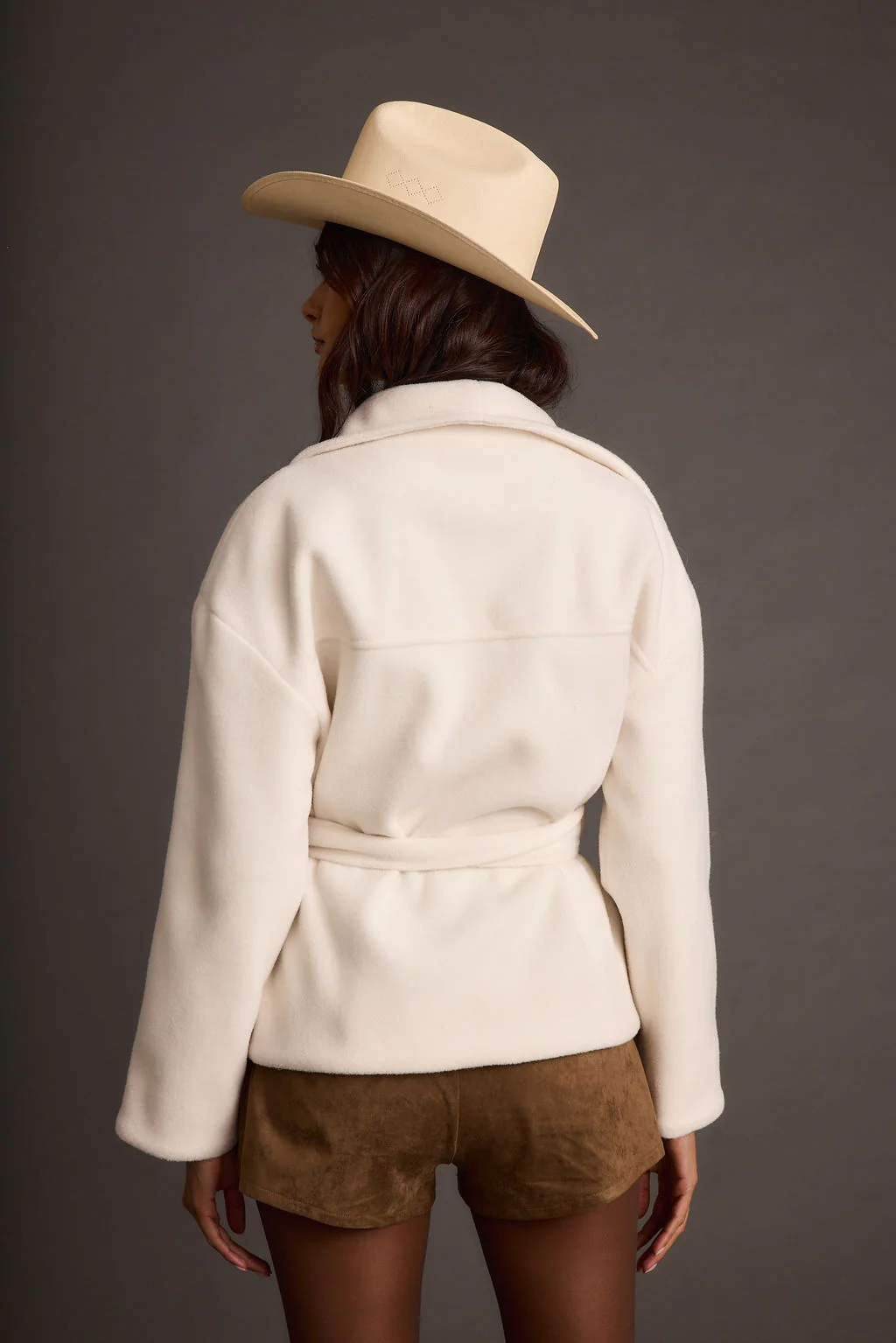 Snowcrest White Belted Coat - Image 3