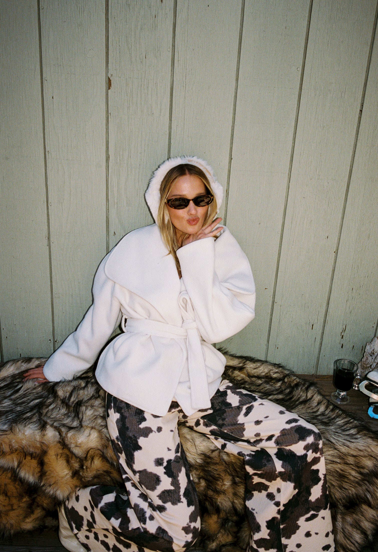 Snowcrest White Belted Coat - Image 8