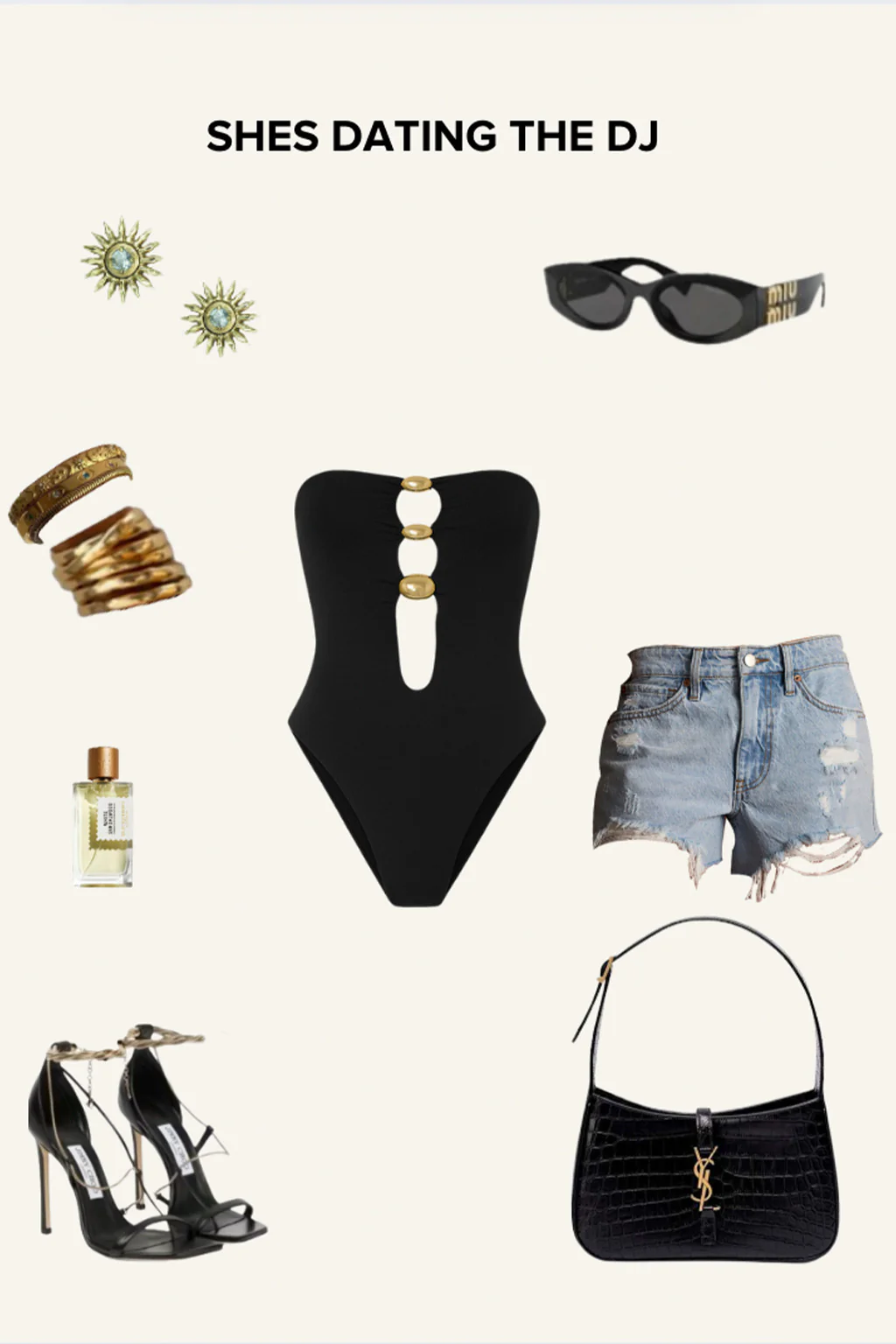 Sola Black Embellished One Piece Swimsuit - Image 2