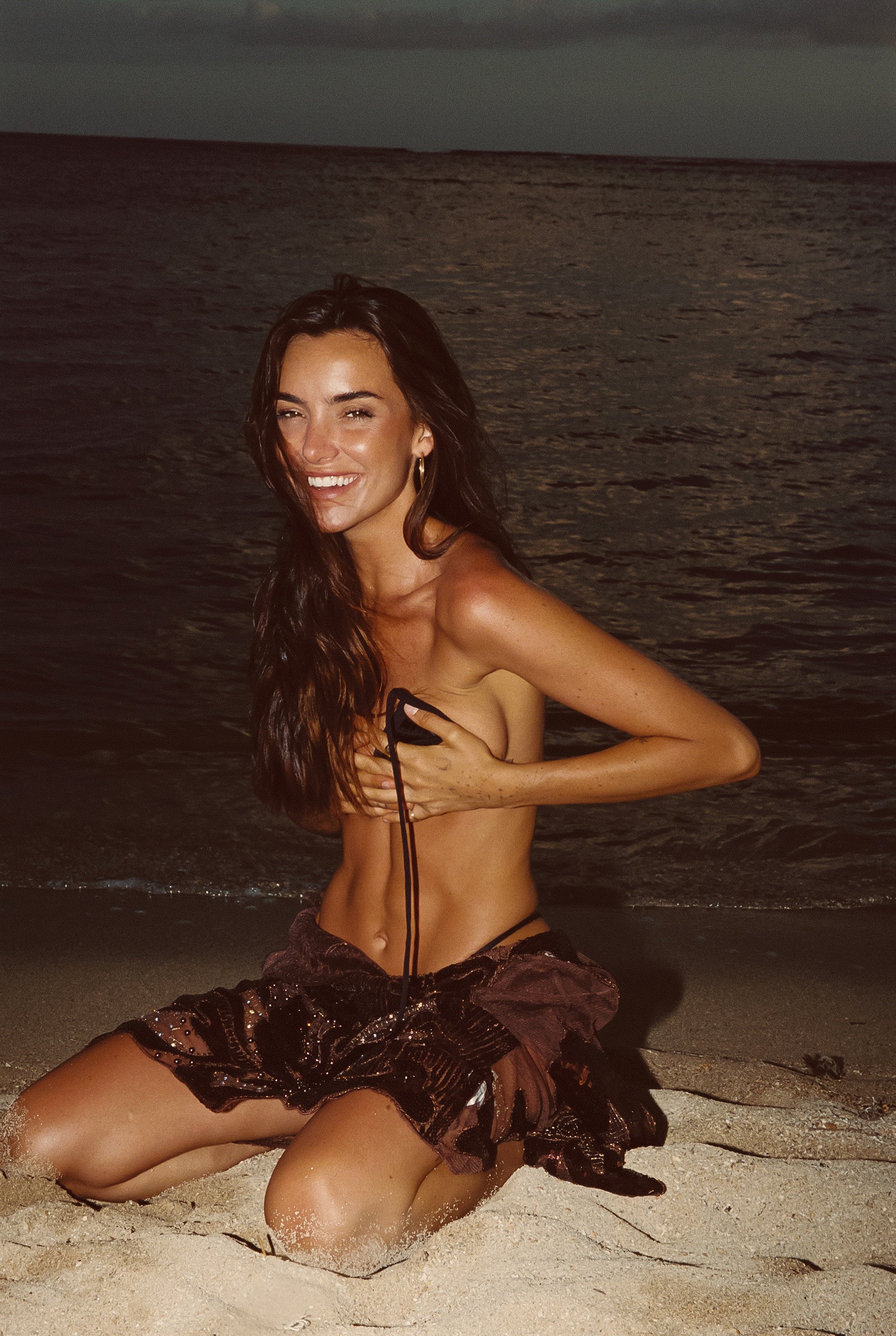 Sombra Black Sequin Bikini Top - Image 5