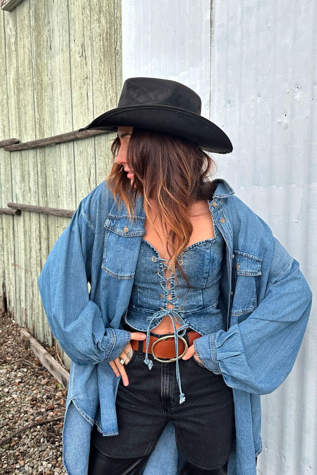 Spears Denim Bustier - Image 3
