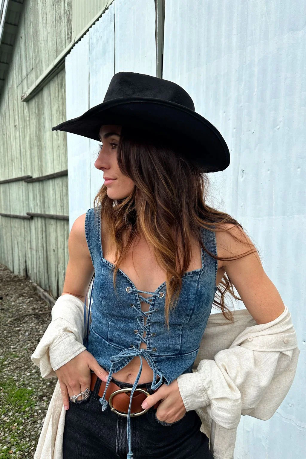 Spears Denim Bustier - Image 5