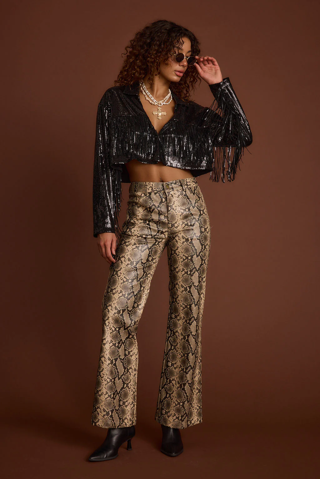 Star Crossed Black Sequin Jacket - Image 3
