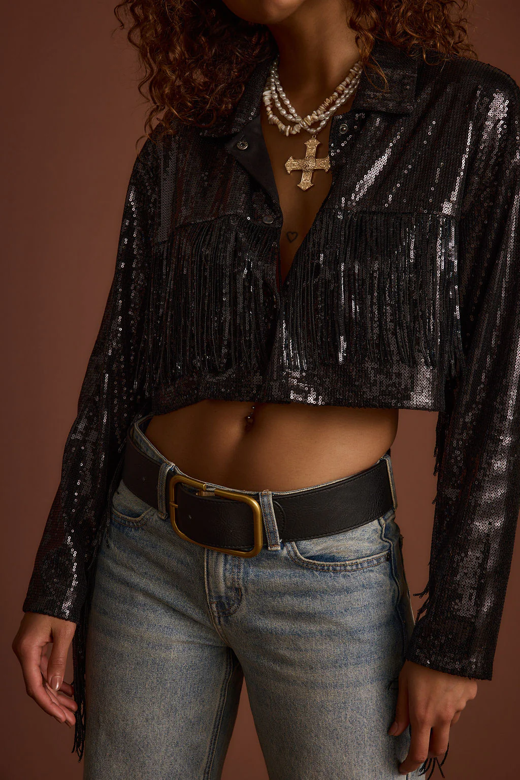 Star Crossed Black Sequin Jacket - Image 6