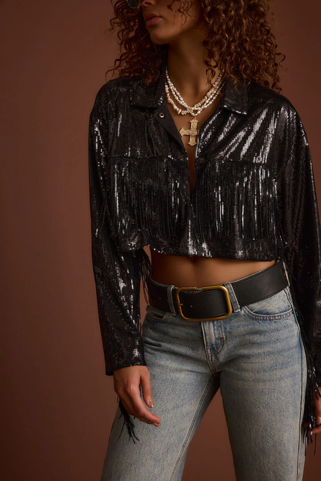Star Crossed Black Sequin Jacket - Image 7