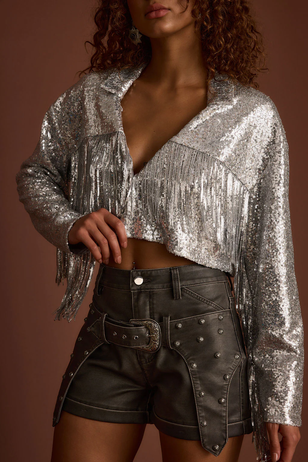 Star Crossed Sequin Fringe Jacket - Image 4