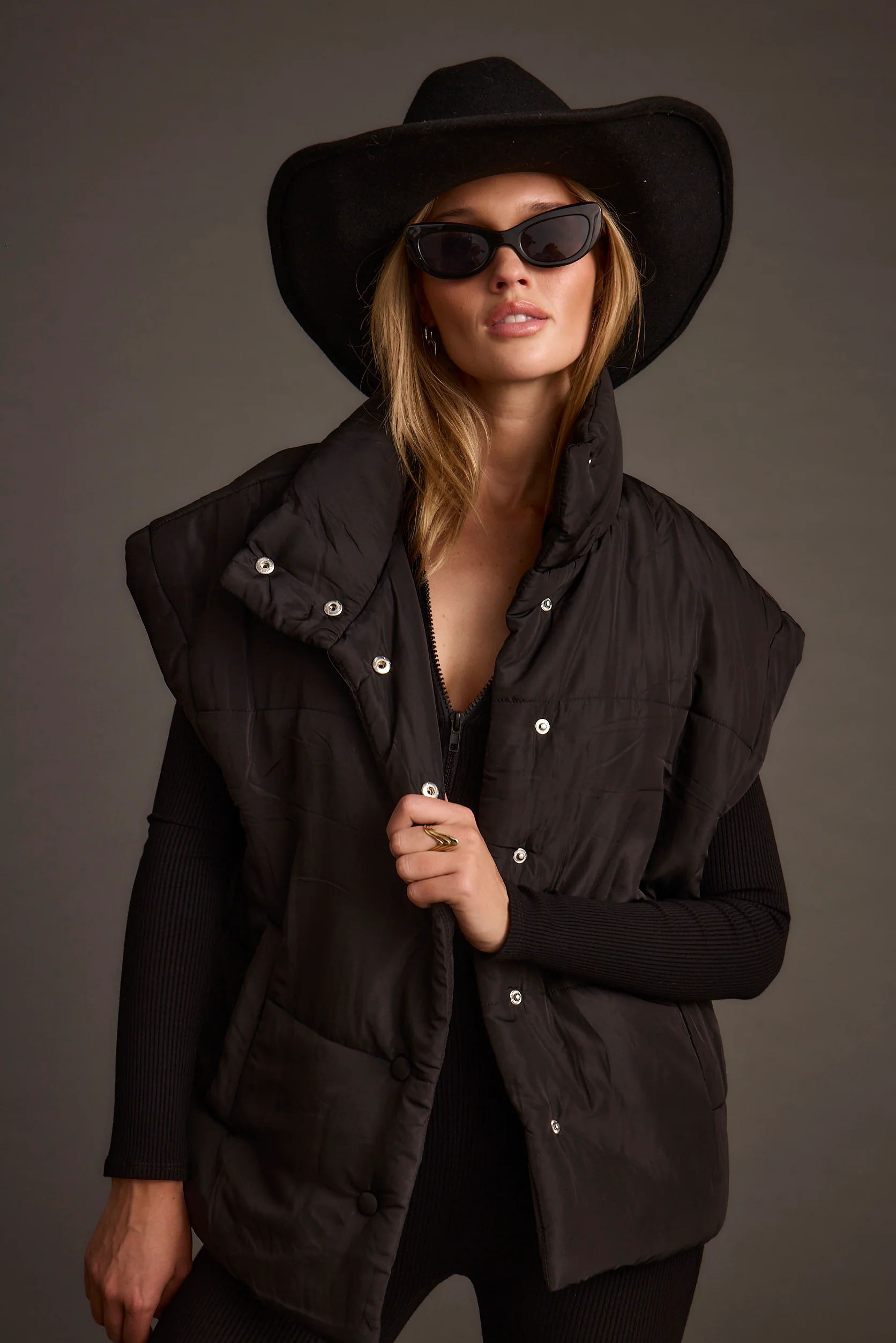 Summit Black Puffer Vest - Image 6