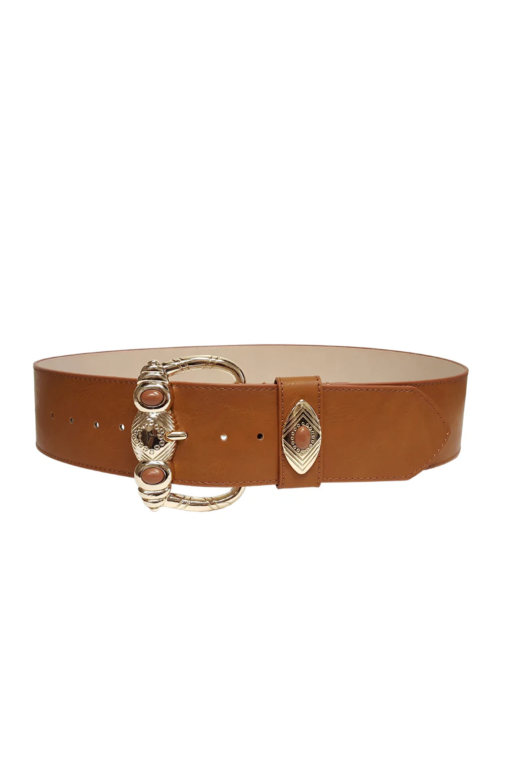 Suncrest Gold and Brown Statement Belt - Image 2