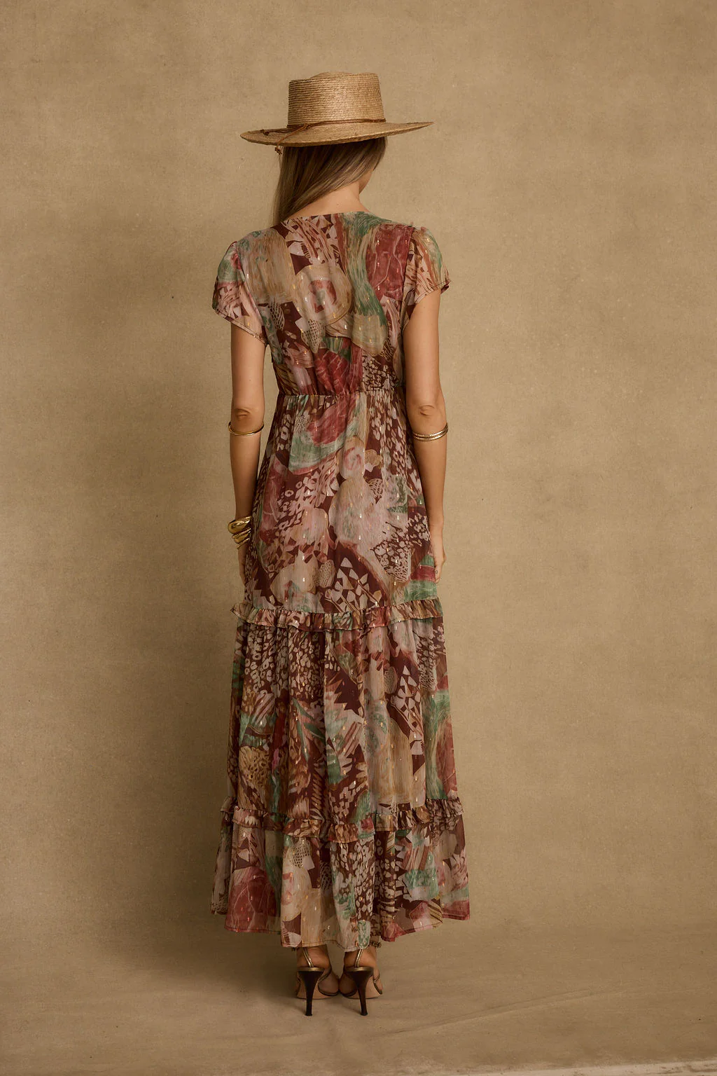 Sundance Rust Multi Printed Maxi Dress - Image 6