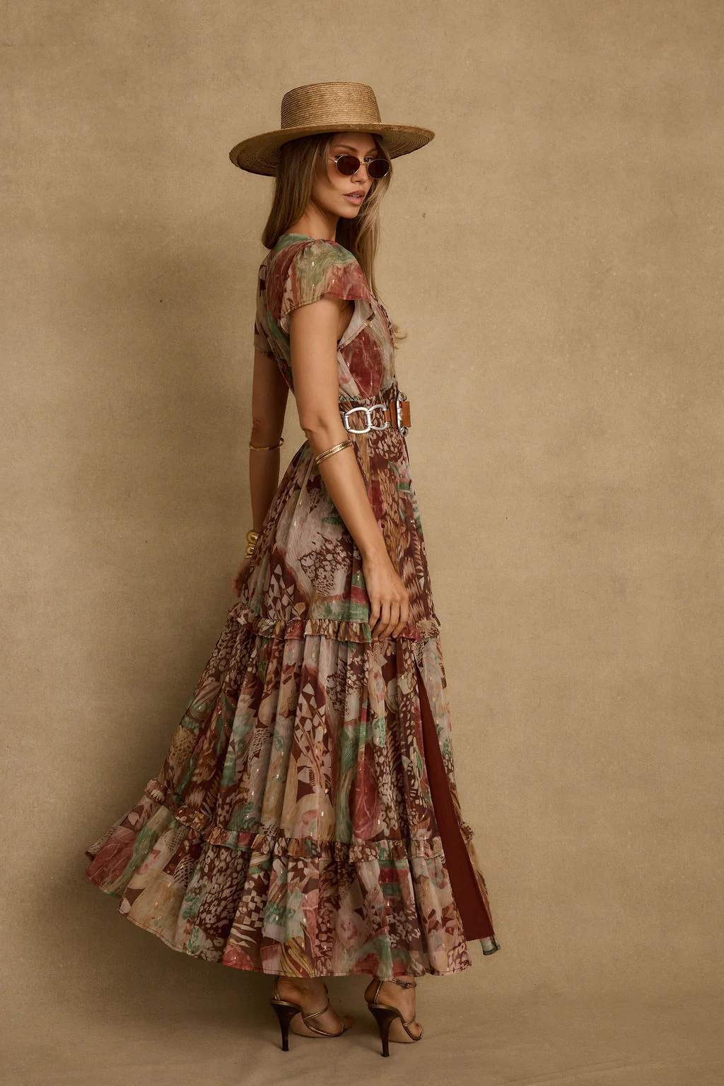 Sundance Rust Multi Printed Maxi Dress - Image 8