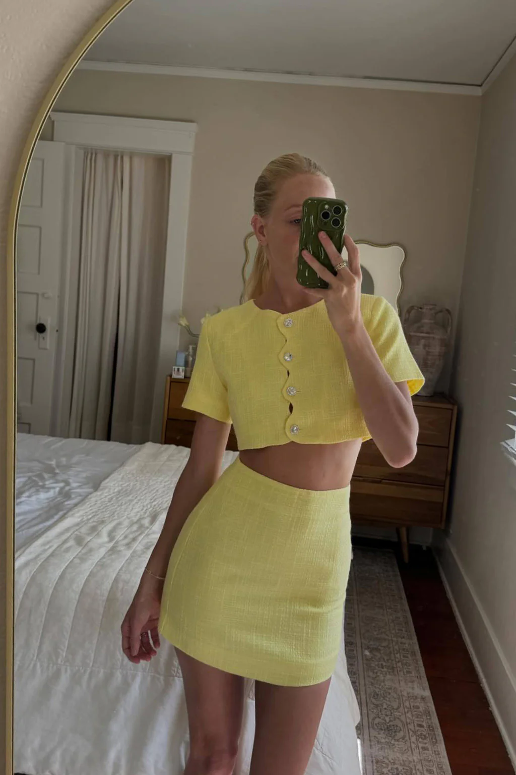 Sunday Yellow Cropped Jacket - Image 3