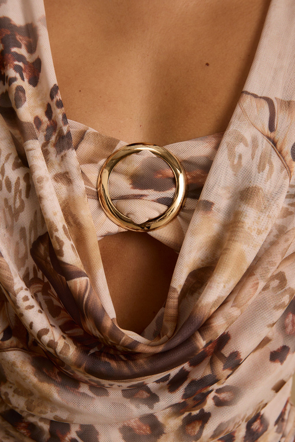 Sundown Animal Cowl Neck Blouse - Image 6