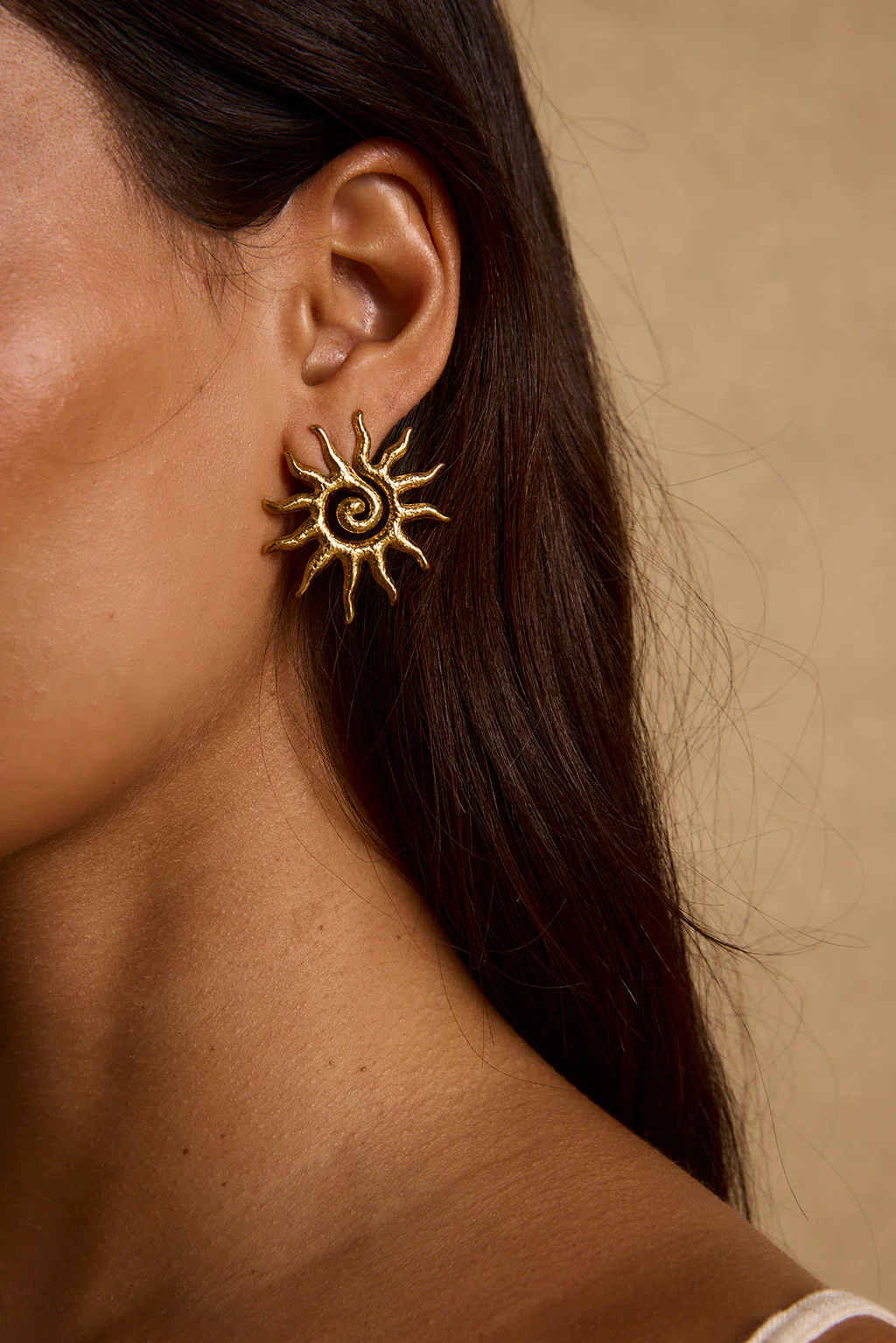 Sunrise Gold Earrings - Image 2