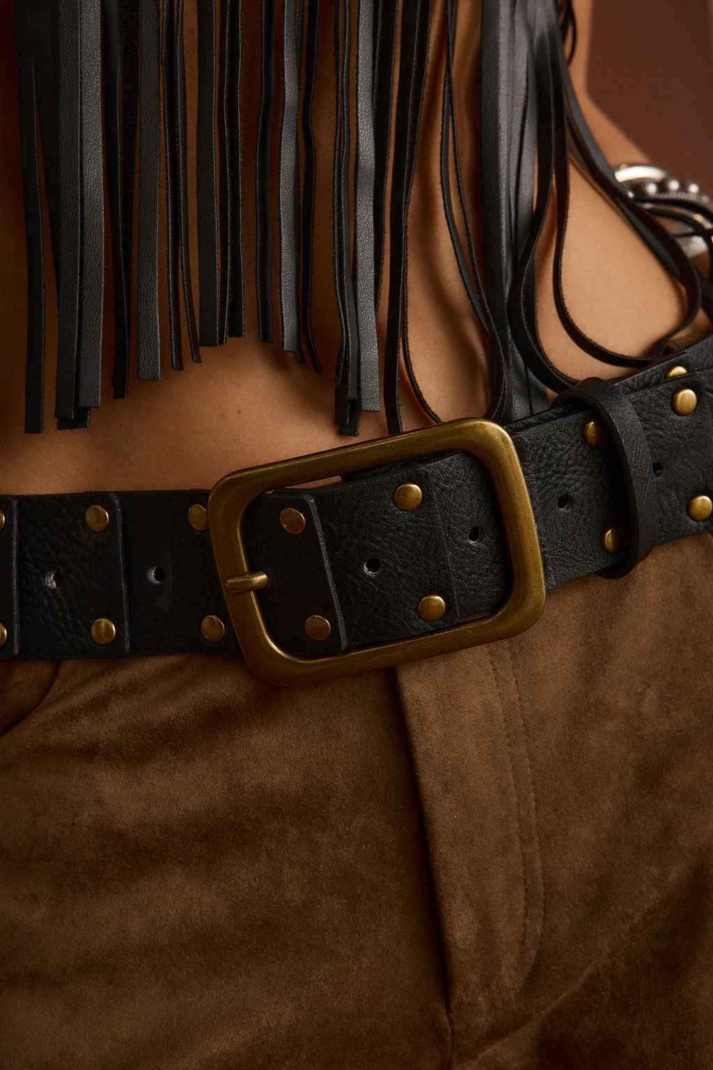 Tempest Black Studded Belt - Image 5