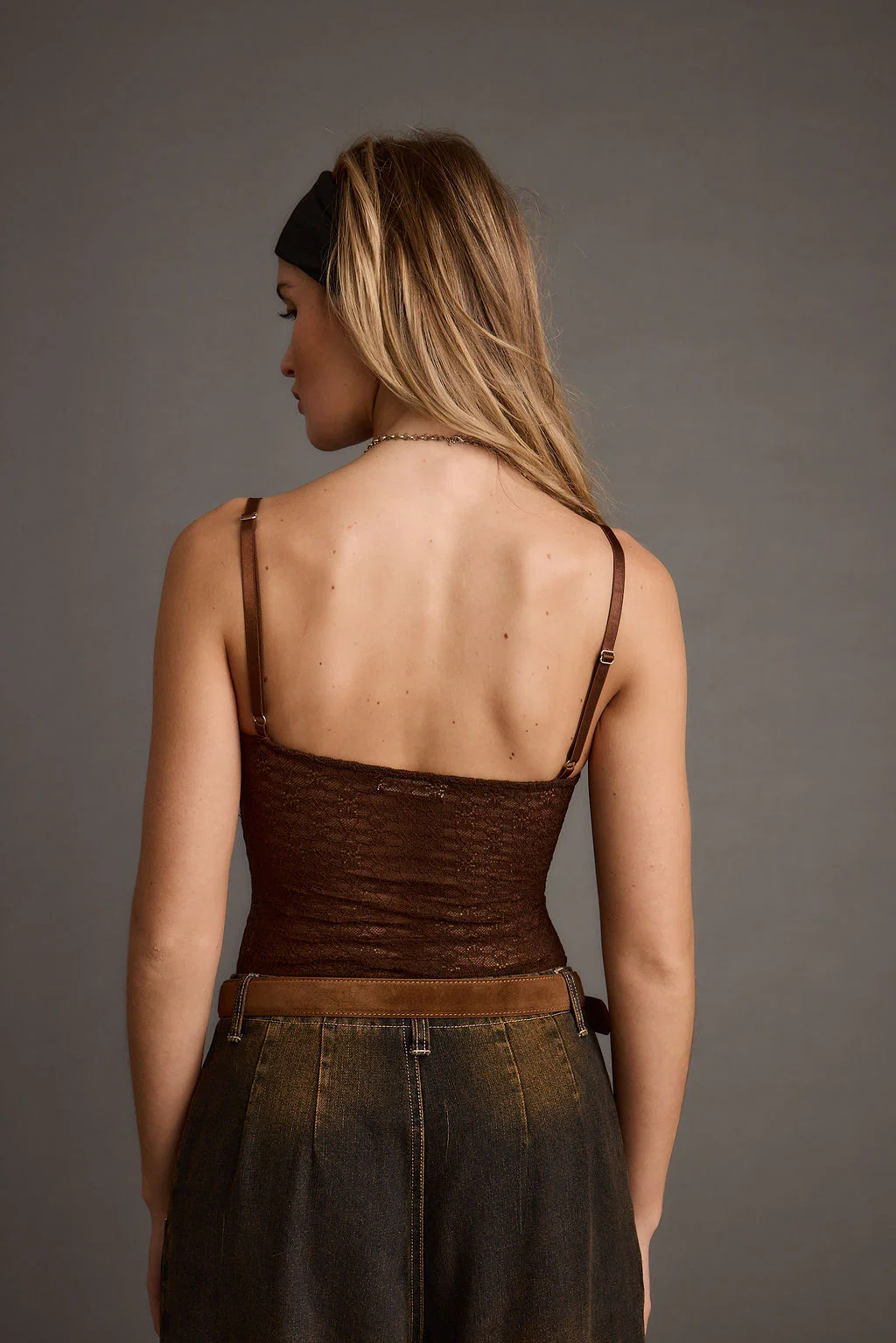 Tia Brown Lace Bodysuit - Image 6