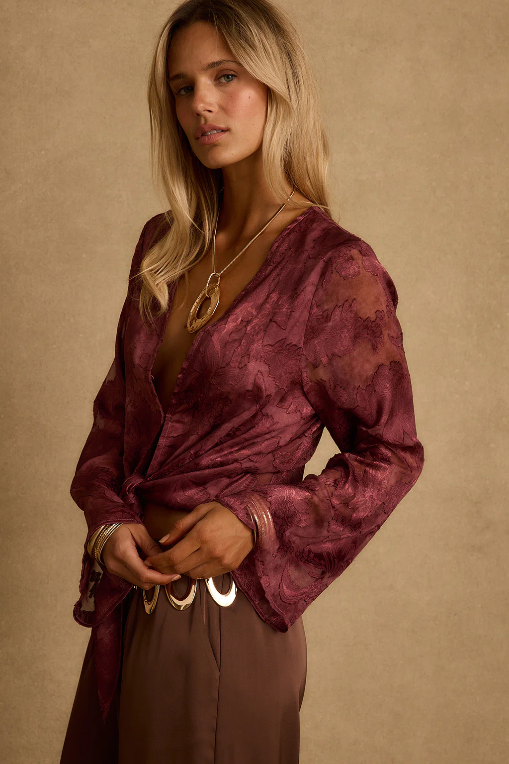 Waverly Mulberry Blouse - Image 5