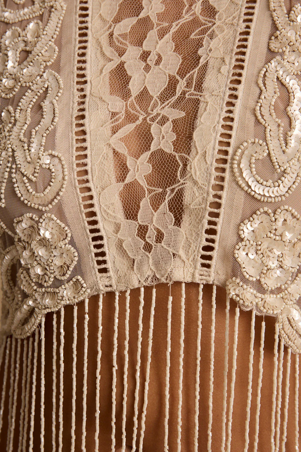 Wild Moon Cream Beaded Top - Image 10