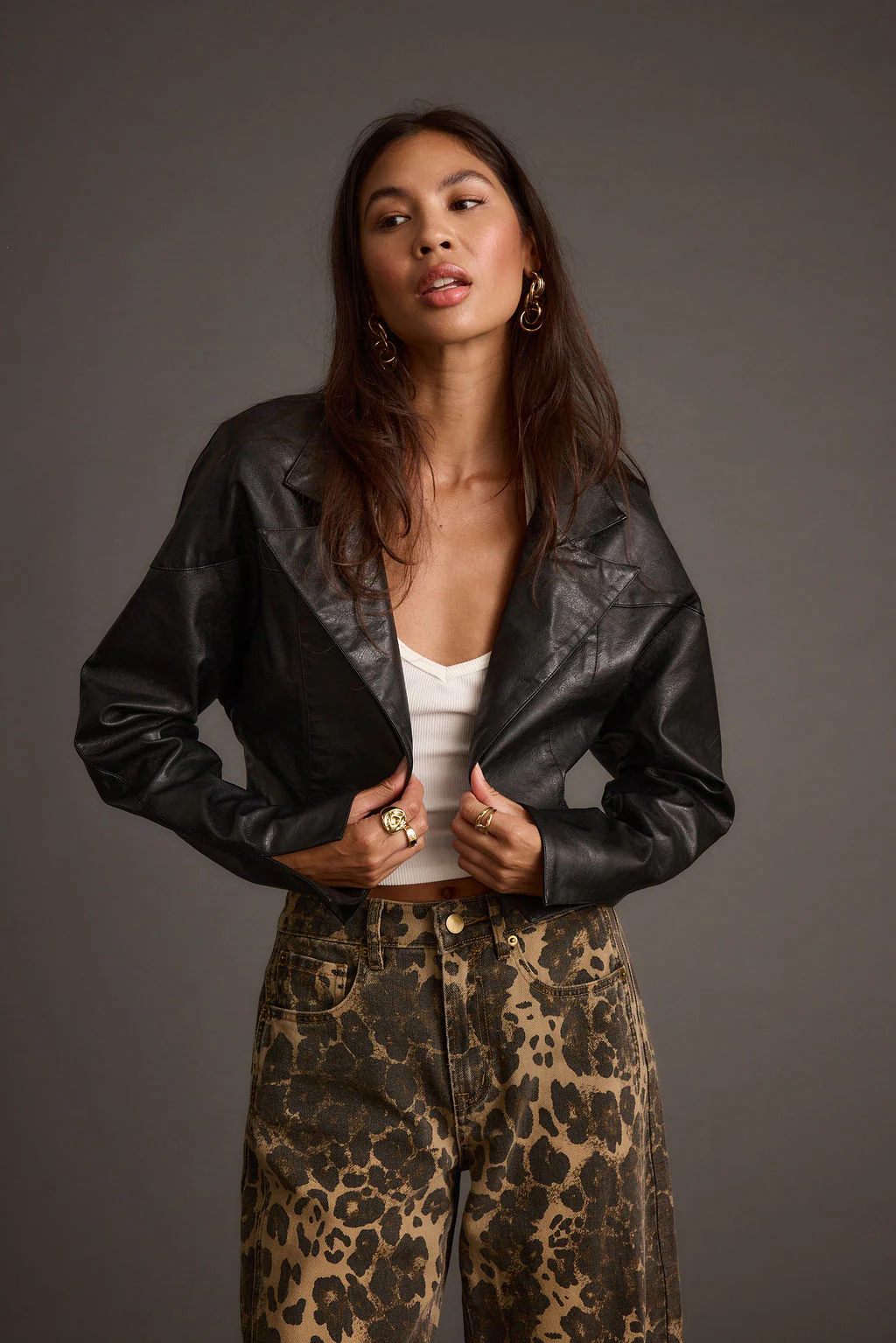 Wilde Black Vegan Leather Jacket - Image 7