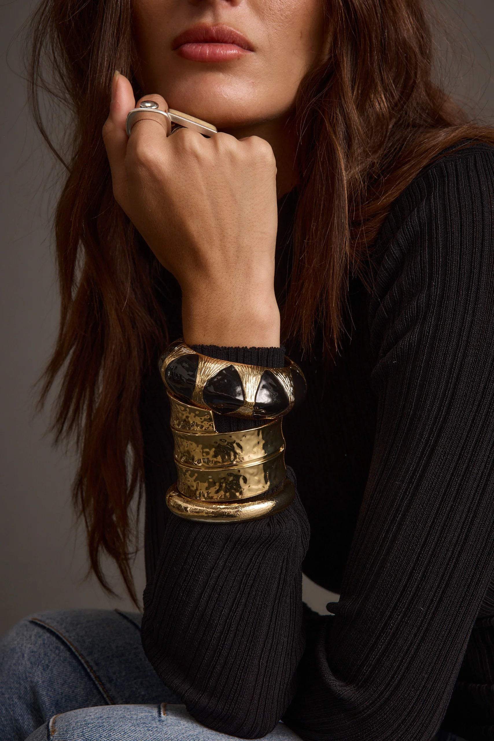 Yana Set of 3 Gold Bangles